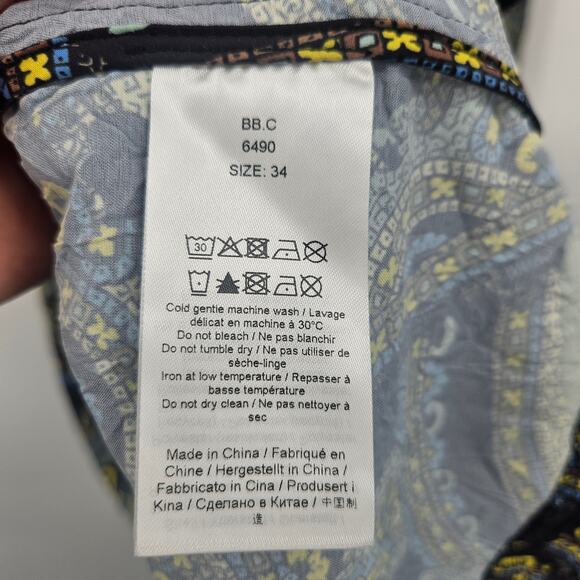 Ganni Green and Blue Midi Dress - Picture 8 of 14